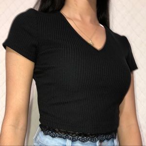 ❗️SOLD❗️Shein | V-Neck Crop Top